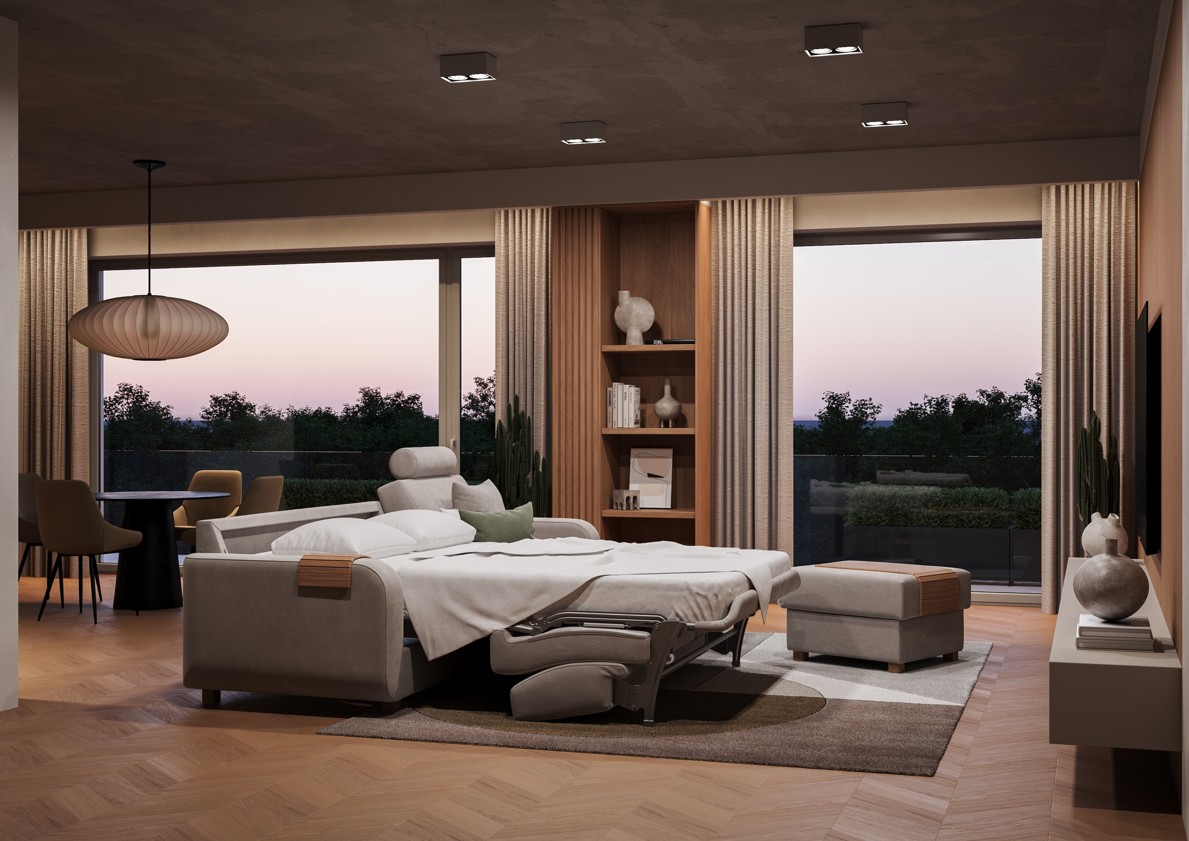 Rozkládací sedačka PARIS pro plnohodnotné spaní